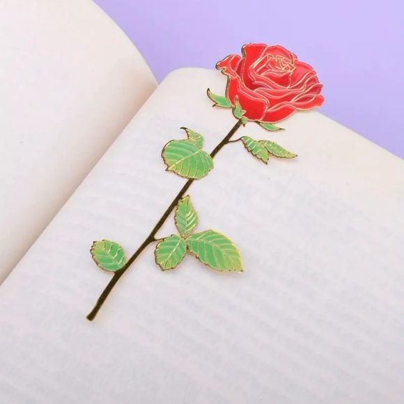 LAST ONE! NEW! Rose-shaped bookmark - Picture 4 of 6